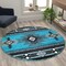 Flash Furniture 5x5 Turquoise Rustic Southwest Style Area Rug ACD-RGC318-55-TQ-GG - alternate 3